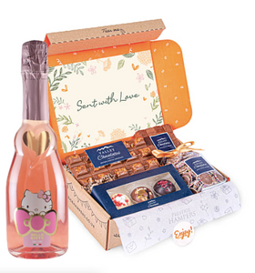 Hamper Chocolate lover Hello Kitty Sweet Pink Sparkling Rosé