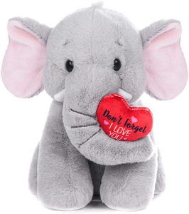 Hello Kitty Sweet Pink Spumante Rosè Elefante morbido con cuore rosso "non dimenticare ti amo"
