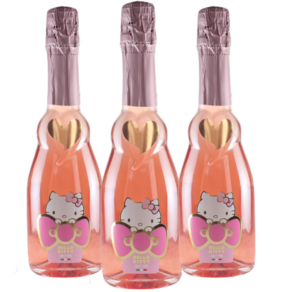 Top Selling Hello Kitty Sparkling Rose, Hello Kitty Sweet Pink Sparkling  Rosé Half Bottle 375ml - The Best Wine Store