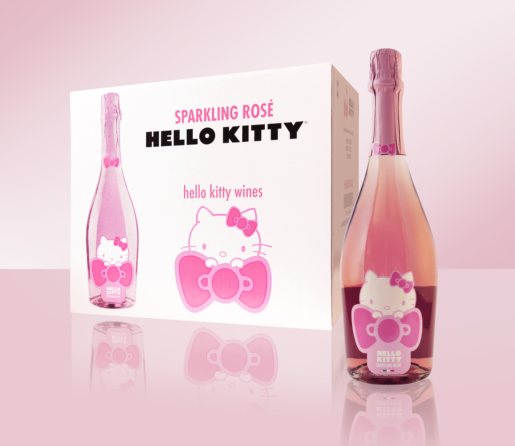 Top Selling Hello Kitty Sparkling Rose, Hello Kitty Sweet Pink Sparkling  Rosé Half Bottle 375ml - The Best Wine Store