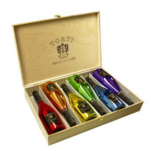 Load the image into the Gallery viewer, CUSTOMIZED wooden box of 6 bottles
