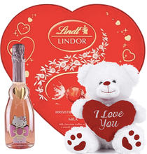 Load the image into the Gallery viewer, Hello Kitty Sweet Pink Sparkling Rosé Chocolates and I love you bear
