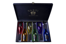 Load the image into the Gallery viewer, RAINBOW COLLECTION Wooden Box Rosé Sparkling Wine
