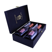 Load the image into the Gallery viewer, CUSTOMIZED wooden box of 2 bottles
