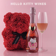 Chargez l&#39;image dans la visionneuse de la galerie, Hello Kitty Sweet Pink Sparkling Rosé avec ours
