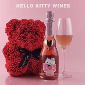 Hello Kitty Sweet Pink Spumante Rosè con Orso - Promozione a tempo limitato