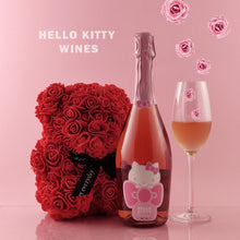 Load the image into the Gallery viewer, Hello Kitty Rosé Sparkling Wine with Bear
